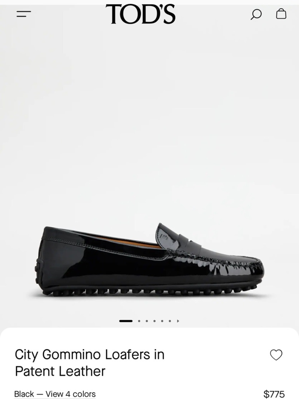 Tod’s City Gammino loafers in size 38.5